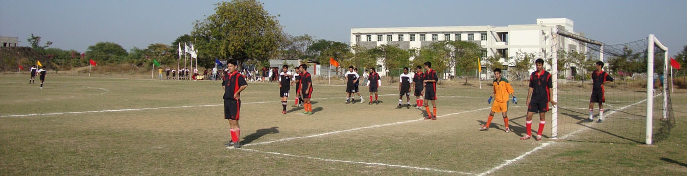 Students playing in the university playground